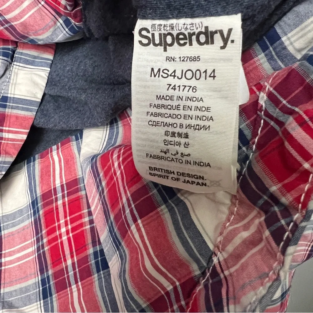 Superdry plaid Washbasket lined shirt - size XL - Picture 7 of 10